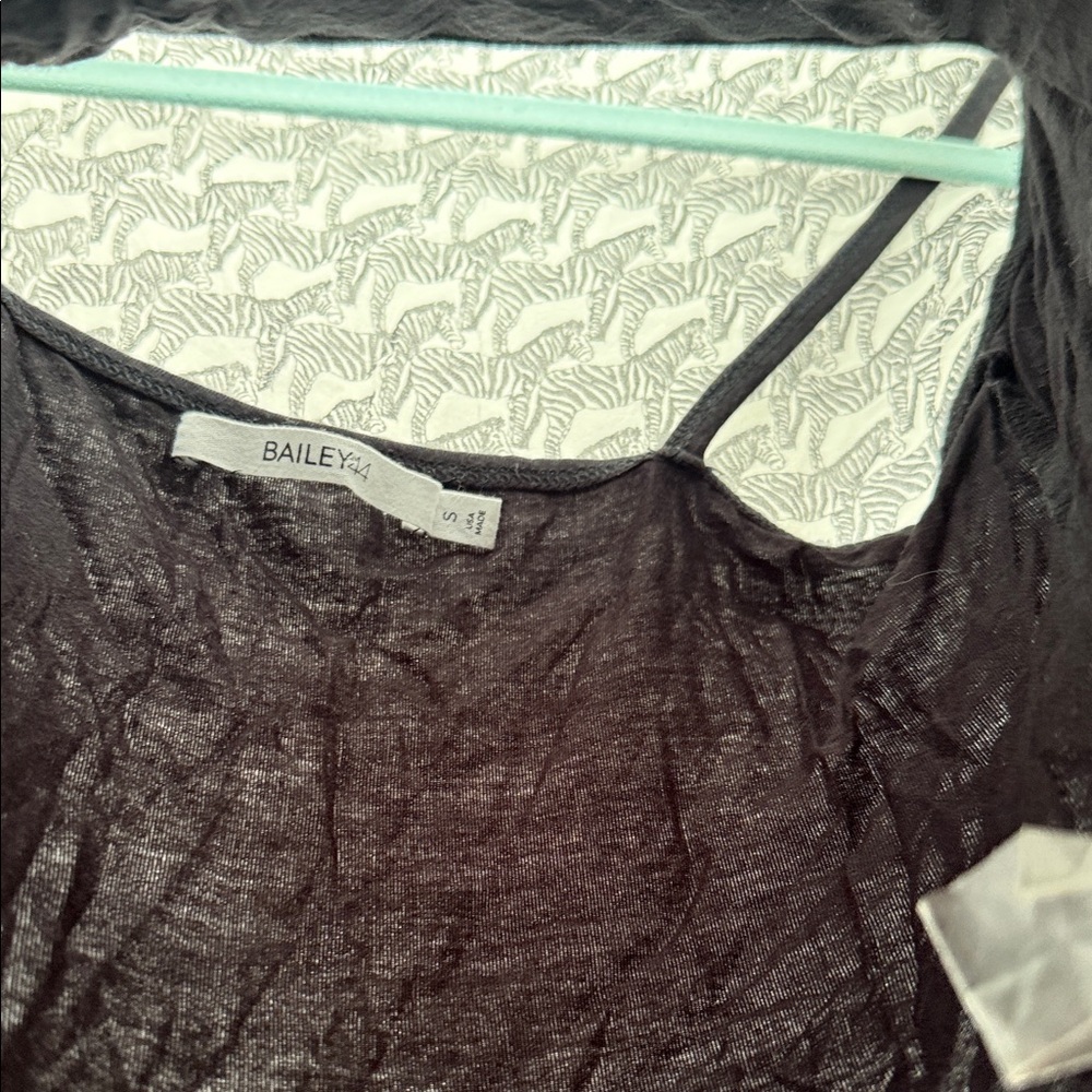 Bailey 44 Zebra Patterned Black and White Blouse - Picture 5 of 6